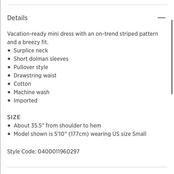 NEW • Joie • Merce Mini Dress Striped White Gray M - Picture 5 of 8